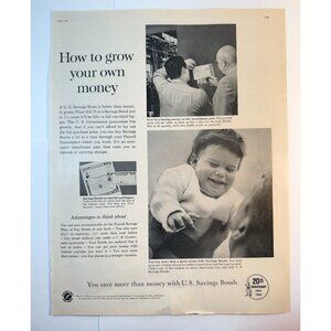 Vintage 1961 United States Savings Bonds USA Advertisement Print Ad